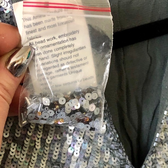 COPY - Sequined beaded silk top - Picture 7 of 8